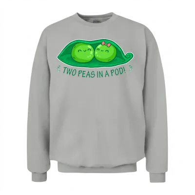 Two Peas in a Pod 2 Unisex Sweatshirt - Ash