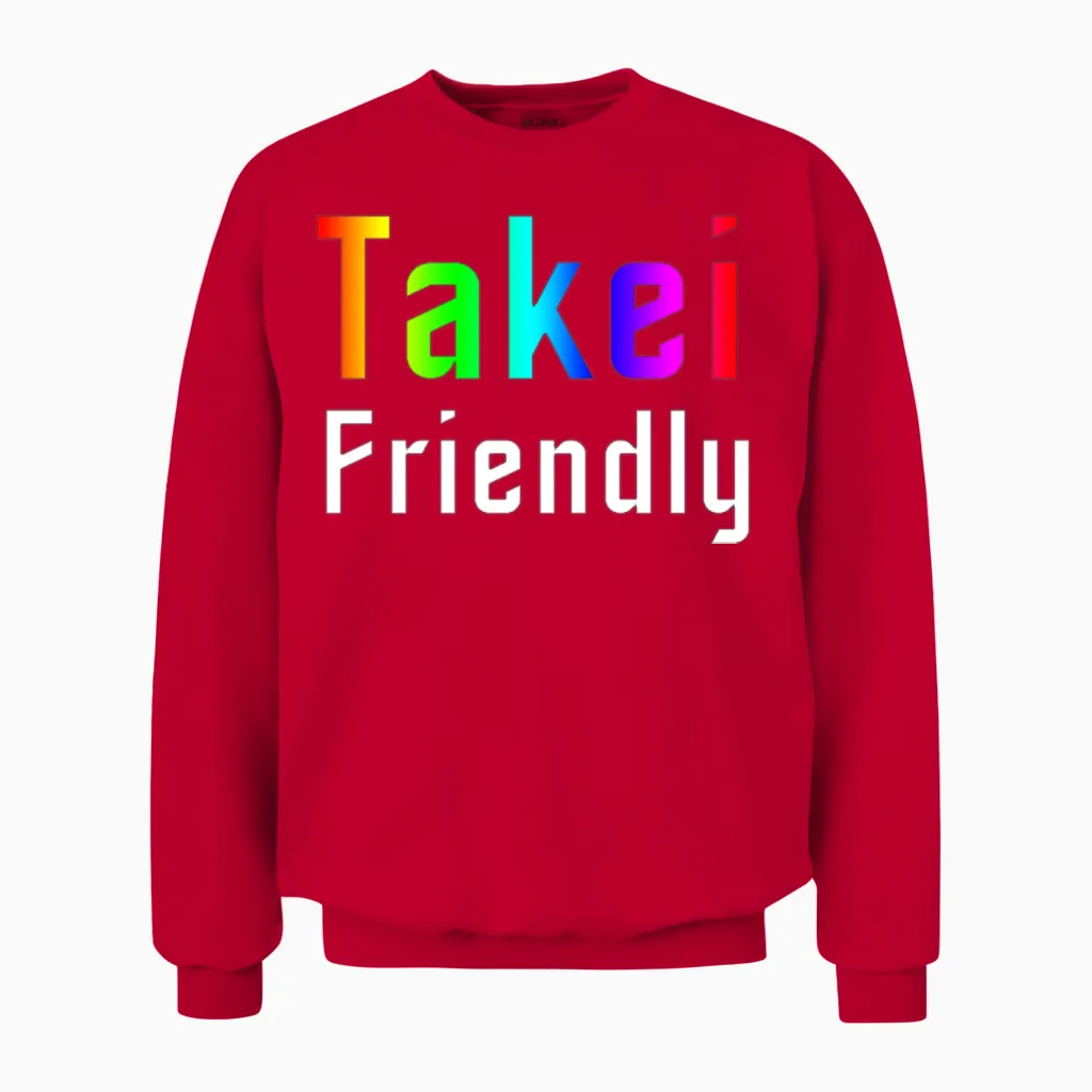 George Takei Takei Friendly Mp Women's T-Shirts Unisex Sweatshirt in Red