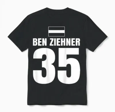 Men's Mallorca Sauf Austria Ben Ziehner T-Shirt, Red, S Unisex T-Shirt - Black
