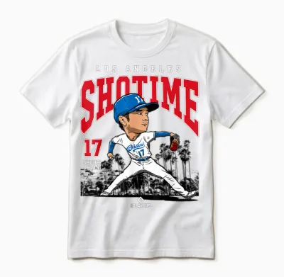 Shohei Ohtani | Los Angeles Baseball Mlb Player | Mlboht3005 Unisex T-Shirt - White