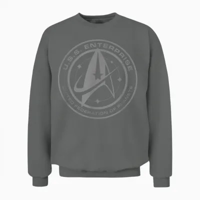 Star Trek: Discovery Enterprise Crest Unisex Sweatshirt - Graphite Heather