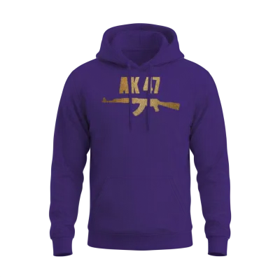 Ak 47 Unisex Hoodie - Purple