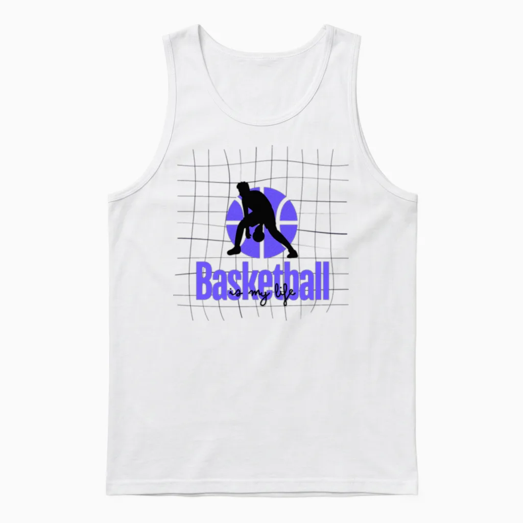 Basketball Passion - Sporty Collection Unisex Tank Top in White