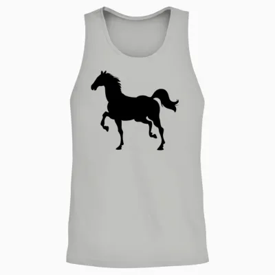 Horse, Horse Trotting, Horse Owner, Rodeo, Wild Unisex Tank Top - Ash