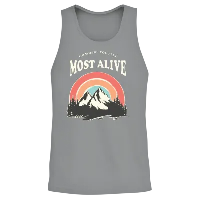 Go Where You Feel Most Alive Unisex Tank Top - Sport Grey