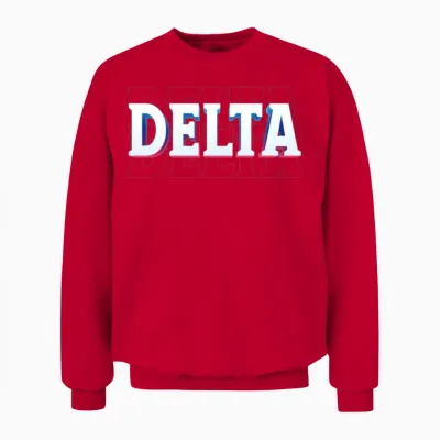 Retro - Delta Unisex Sweatshirt - Red