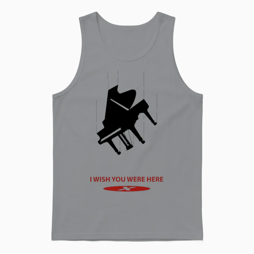 I Wish You Were Here Unisex Tank Top in Sport Grey