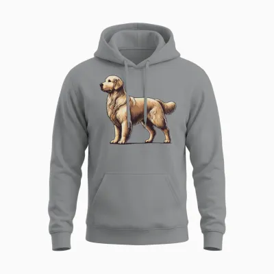 Golden Retriever Unisex Hoodie - Sport Grey