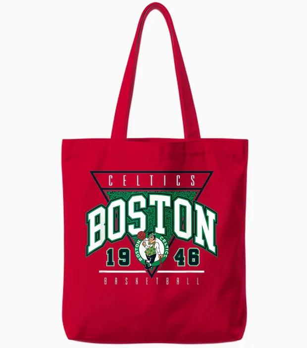 Offizieller Nba Boston Celtics Ball Tote Bags in Red