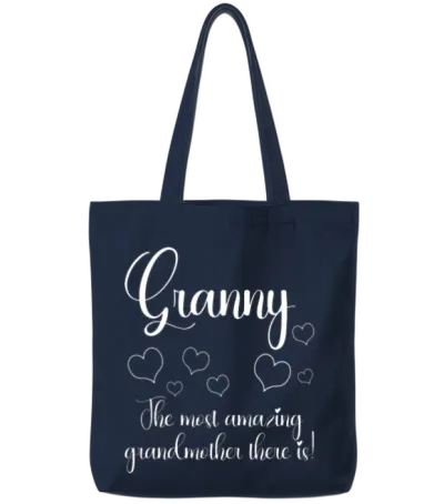 Granny the Most Funny Tote Bags - Navy