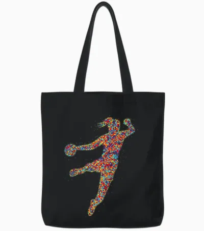 Handball Handballer Handball Player Women Girls Kids T-Shirt, Black Tote Bags - Black