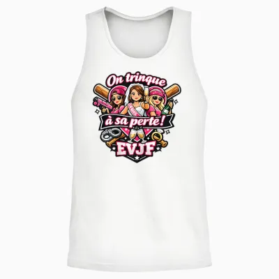 Evjf Femme Future Mariée Mariage Humour Original on Trinque Unisex Tank Top - White