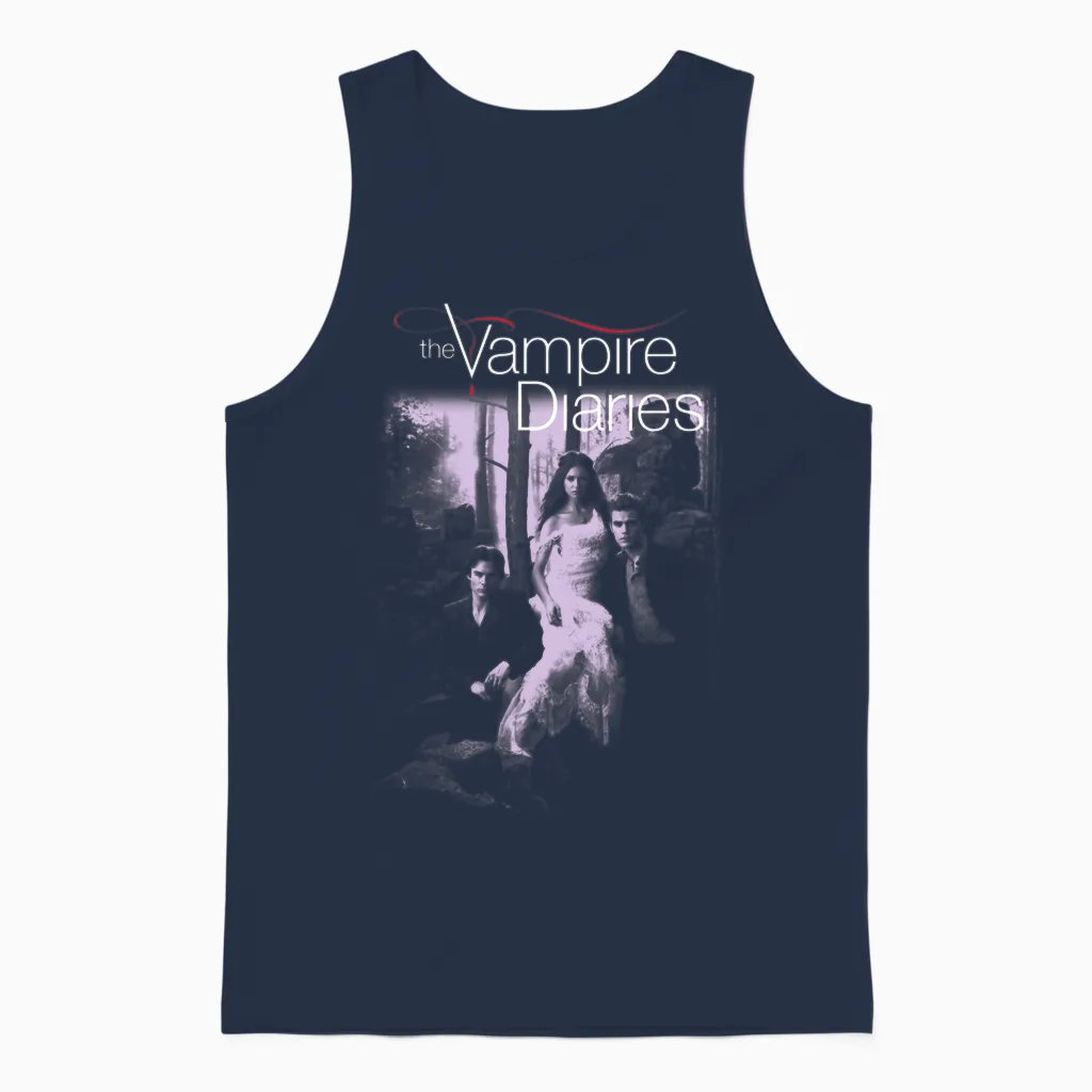 The Vampire Diaries Manche Longue Unisex Tank Top in Navy