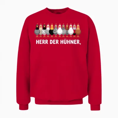 Herr Der Hühner Unisex Sweatshirt - Red