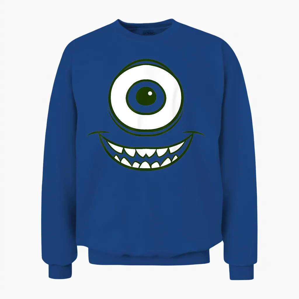 Disney Monsters Inc. Mike Wazowski Eye Graphic T-Shirt, Green, S Unisex Sweatshirt in Royal