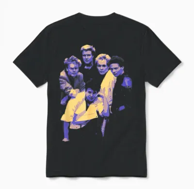 Tv Times Duran Duran Bandporträt, Blau, 1983 Unisex T-Shirt - Black