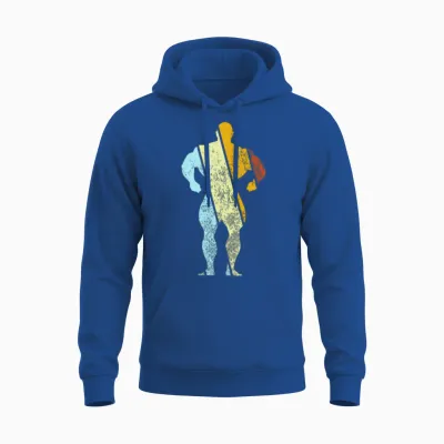 Bodybuilding Retro Unisex Hoodie - Royal
