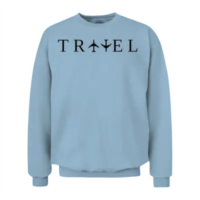 Travel Unisex Sweatshirt - Light Blue