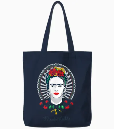 Frida Kahlo Art Muse Surrealismus Feminismus Papl1688 Tote Bags - Navy