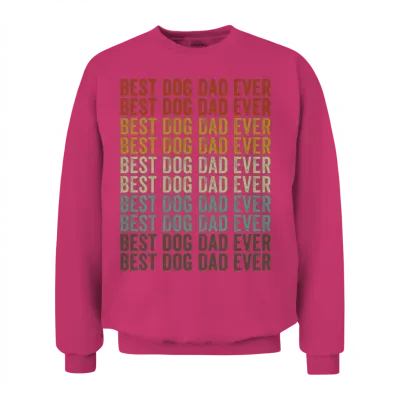Best Dog Dad Ever Siberian Husky Dog Dog Lover Dad Unisex Sweatshirt - Heliconia