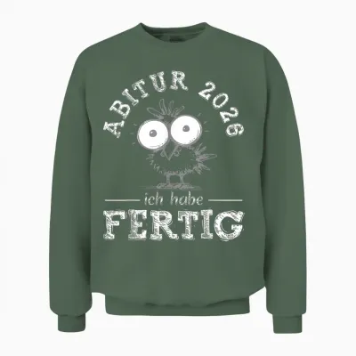 Abitur 2026 | Abi 26 | Schulabschluss Abiturienten Jungen Unisex Sweatshirt - Military Green