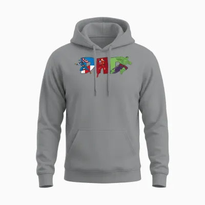 Marvel Avengers Trio Dad Father’s Day Family Trip Birthday Unisex Hoodie - Sport Grey