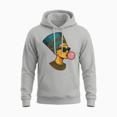 Nefertiti – Ancient Royalty with a Modern Attitude Unisex Hoodie - Ash