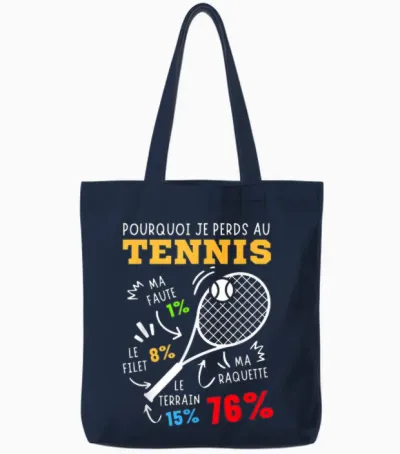 Tennis Humor Funny Gift Tennis Player Tennis Sport Tote Bags - Navy