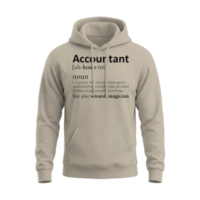 Funny Accountant Definition Unisex Hoodie - Sand