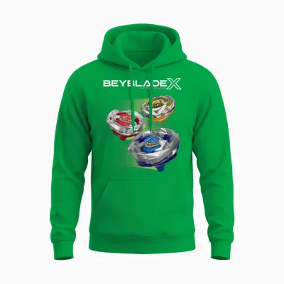 Beyblade X Team Persona X Logo Unisex Hoodie - Irish Green