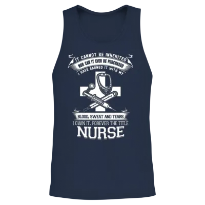 Nurse Labor & Delivery Nurses Funny Male Nurse N Unisex Tank Top - Navy