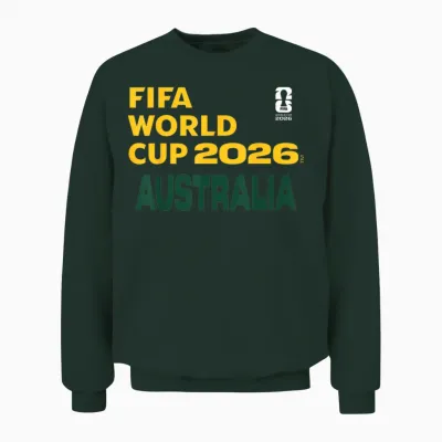 Fifa World Cup26 Australia Block Letters Unisex Sweatshirt - Forest