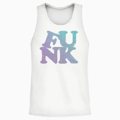 Funk Retro Unisex Tank Top - White