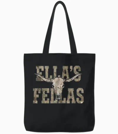 Vintage Ella Name Gifts for Men Boys Kid Tote Bags - Black