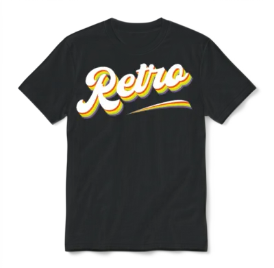 Retro Cool Unisex T-Shirt - Black