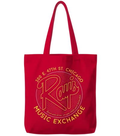 Ray’s Music Exchange Tote Bags - Red