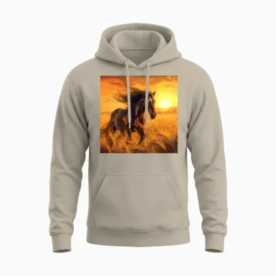 Horse Unisex Hoodie - Sand