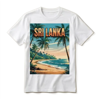 Paradise Sri Lanka Beach Travel – Tropical Island Unisex T-Shirt - White