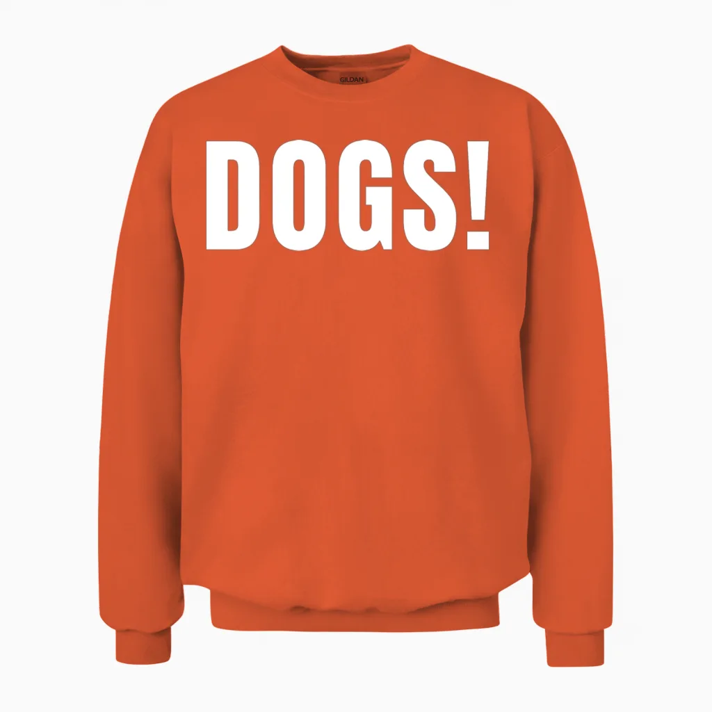 Dogs Dog Lovers Unisex Sweatshirt in Orange
