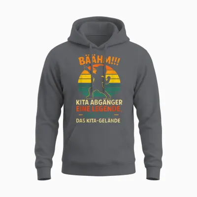 Bäähm!!! Kita Abgänger Eine Legende, Verlässt Unisex Hoodie - Charcoal