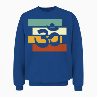 Meditation Retro Unisex Sweatshirt - Royal