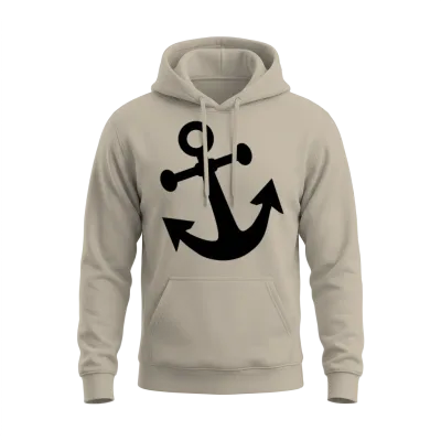 Anchor Unisex Hoodie - Sand