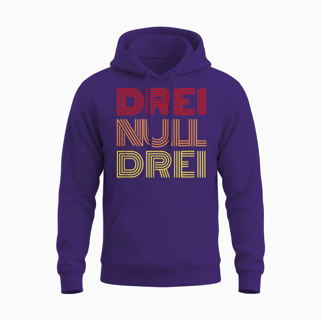 Synthesizer Techno 303. Analog Sounds. Retro Acid Sound. Unisex Hoodie in Purple