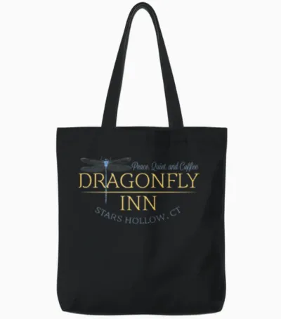Dragonfly Inn Stars Hollow Tote Bags - Black