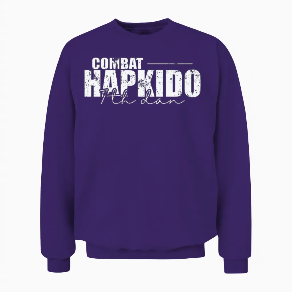 Combat Hapkido 7th Dan American Martial Arts Unisex Sweatshirt in Purple