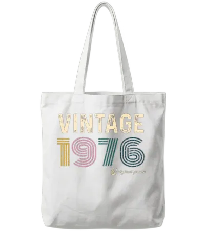 48 Year Old Gifts Vintage 1976 Limited Edition. Tote Bags - White