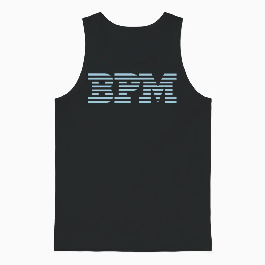 Bpm Unisex Tank Top in Black
