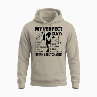 Funny Figure Skating Unisex Hoodie - Sand