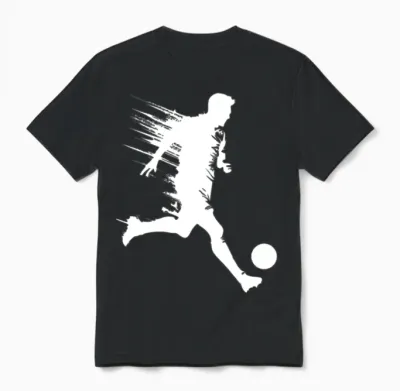 Soccer Player Unisex T-Shirt - Black