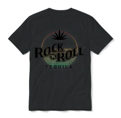 Rock N Roll Tequila Third Collection Unisex T-Shirt - Black